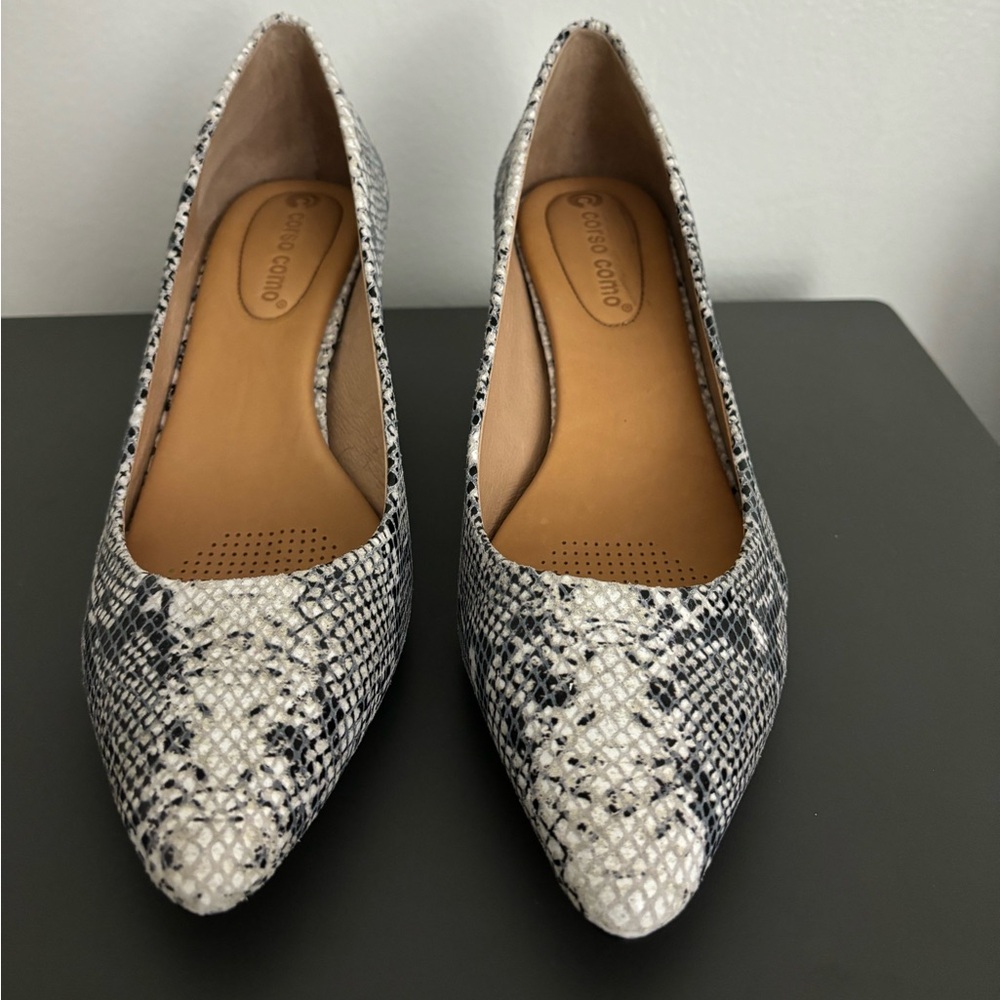 New CORSO Como Snake Leather Pumps Shoes